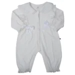 Bộ body dài tay bé gái KidsPlaza ren vải nơ HN25T